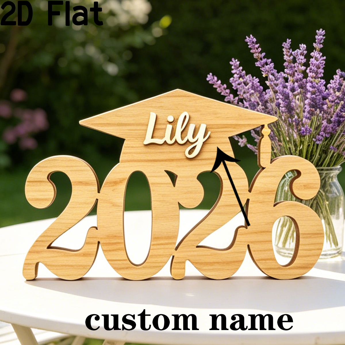Baby Nursery Office - 1Pc Custom Name Wooden Acrylic Name
