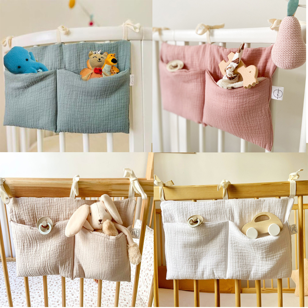 Baby Nursery Organization Ideas - Baby Crib Organizer Cot Caddy Bed