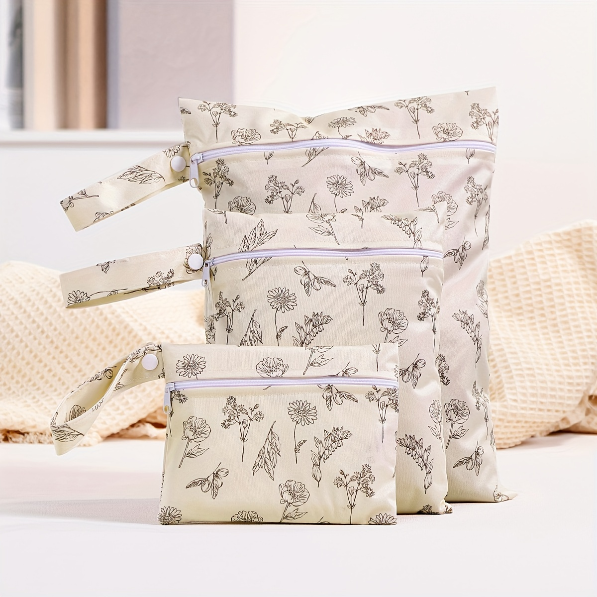 Diaper Caddy Organizer - 3Pcs/S Different Size Waterproof Wet Bag