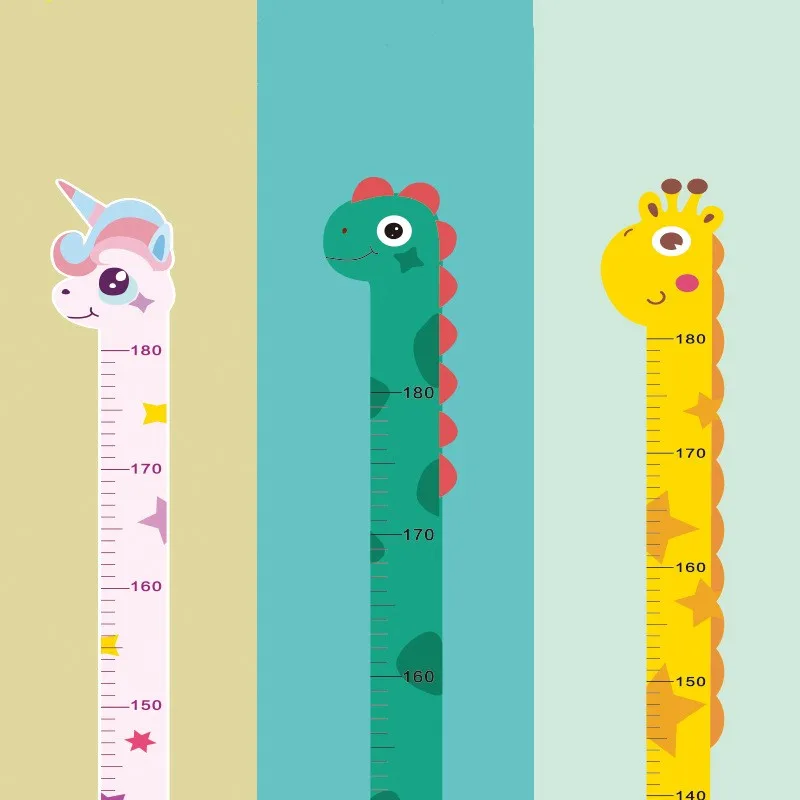 Growth Chart Ruler - Cartoon Animals Baby Height Measure Ruler