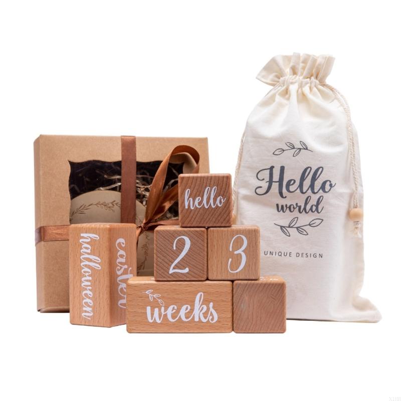 Baby Nursery Age - Wooden Baby Milestones Age Number Photography