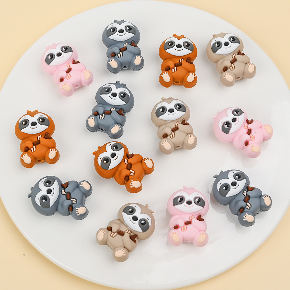 Baby Food Processor - 4Pcs Food Grade Animal Silicone BeadsFor