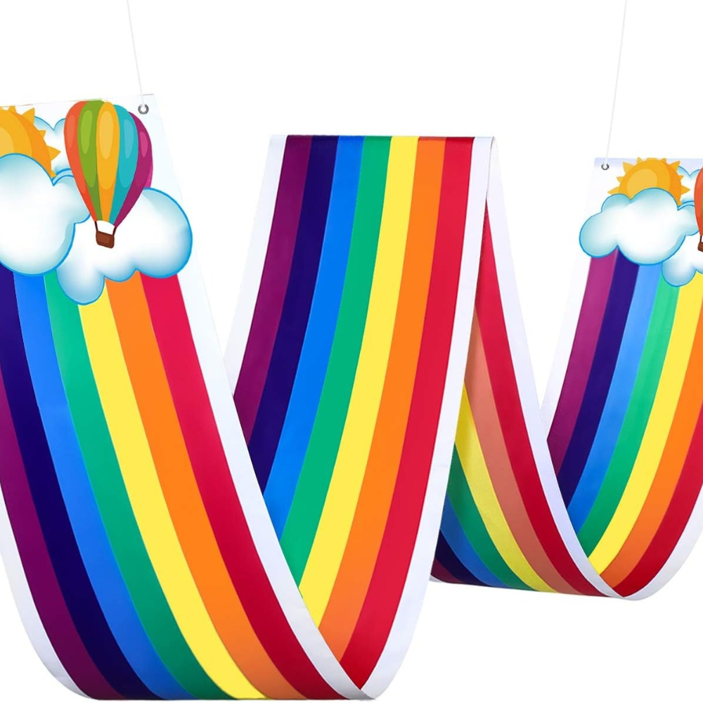 Baby Nursery Bunting - 11.8ft Rainbow Ceiling Hanging Bunting for