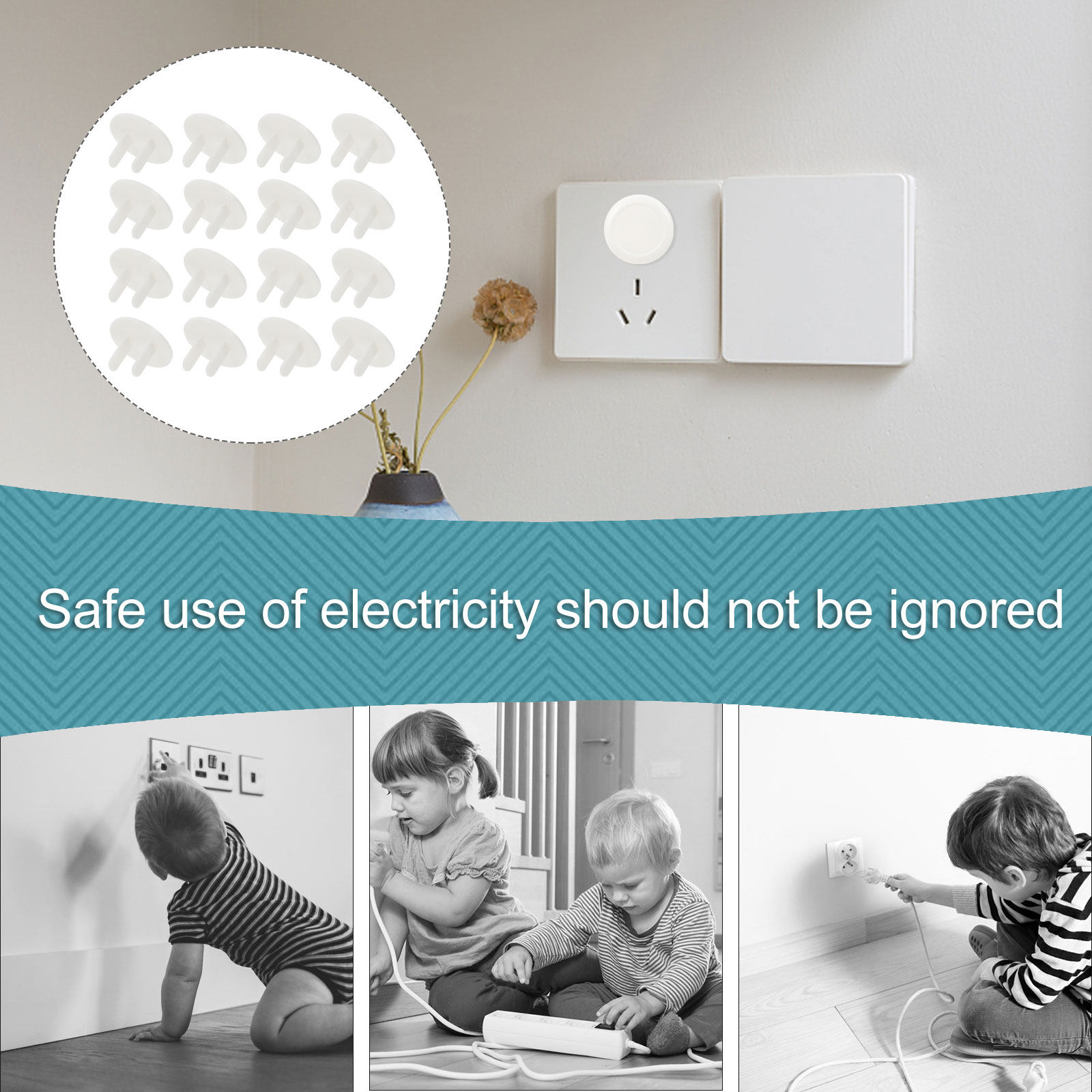 Outlet Cover Childproof - 50Pcs Kids Outlet Socket Covers Child