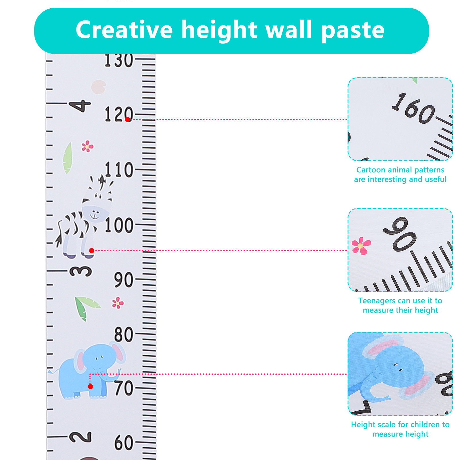 Cartoon Height Ruler Removable - Growth Chart Ruler ulasan dan harga