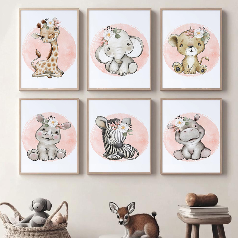 Animal Baby Floral Jungle Safa - Baby Nursery Jungle Animals ulasan dan harga
