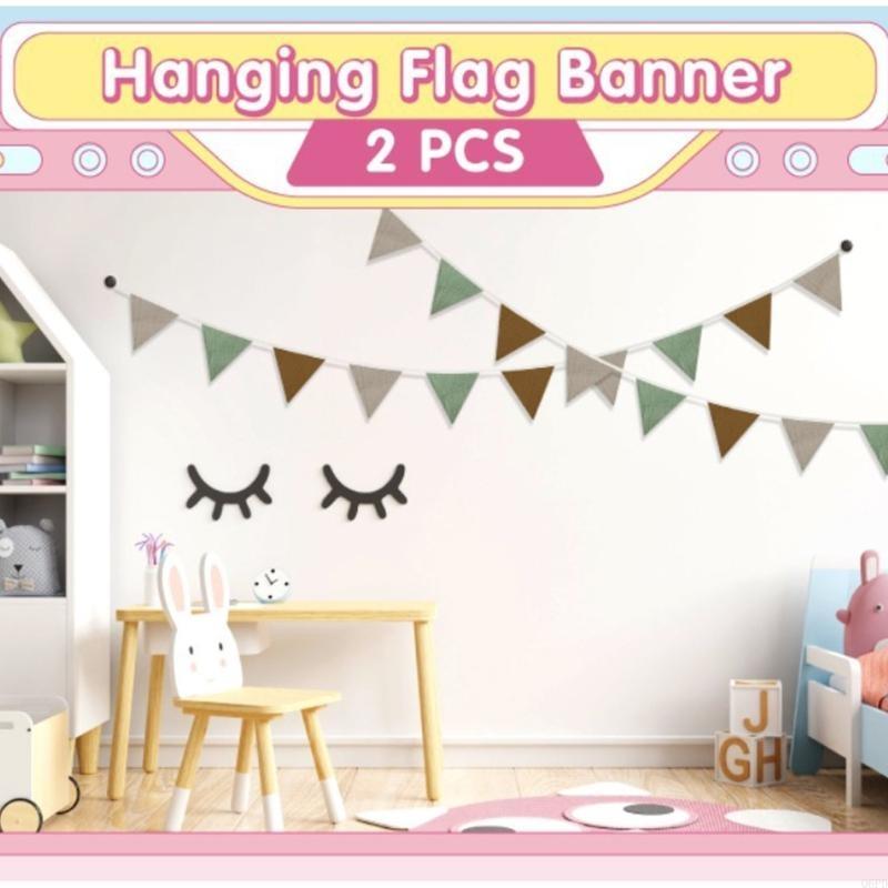 Breathable Cotton Bunting Bann - Baby Nursery Bunting ulasan dan harga