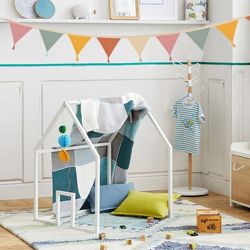 Breathable Cotton Bunting Bann - Baby Nursery Bunting ulasan dan harga