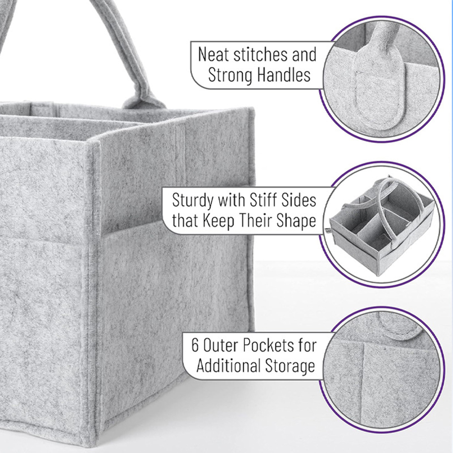 Children's Felt Diaper Storage - Diaper Caddy Organizer ulasan dan harga