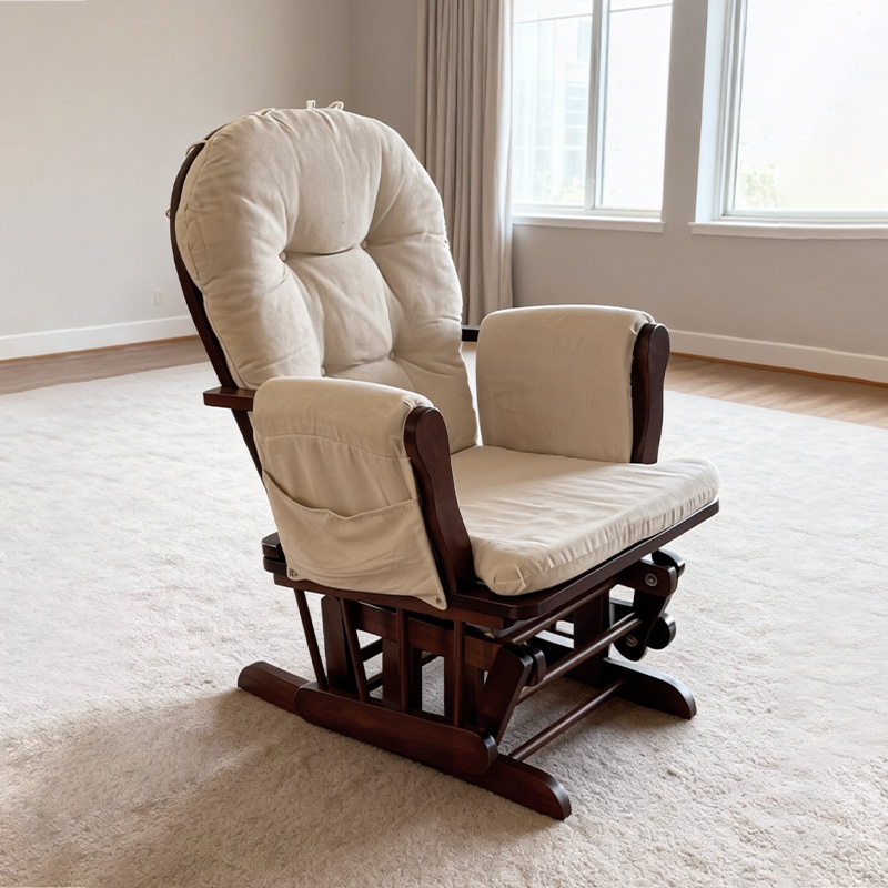Modern Wood Glider Cushion Mat - Baby Nursery Glider Chair ulasan dan harga