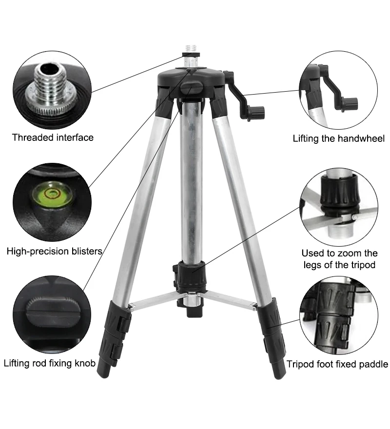 1.2/1.5m Laser Level Tripod Ad - Growth Chart Ruler ulasan dan harga