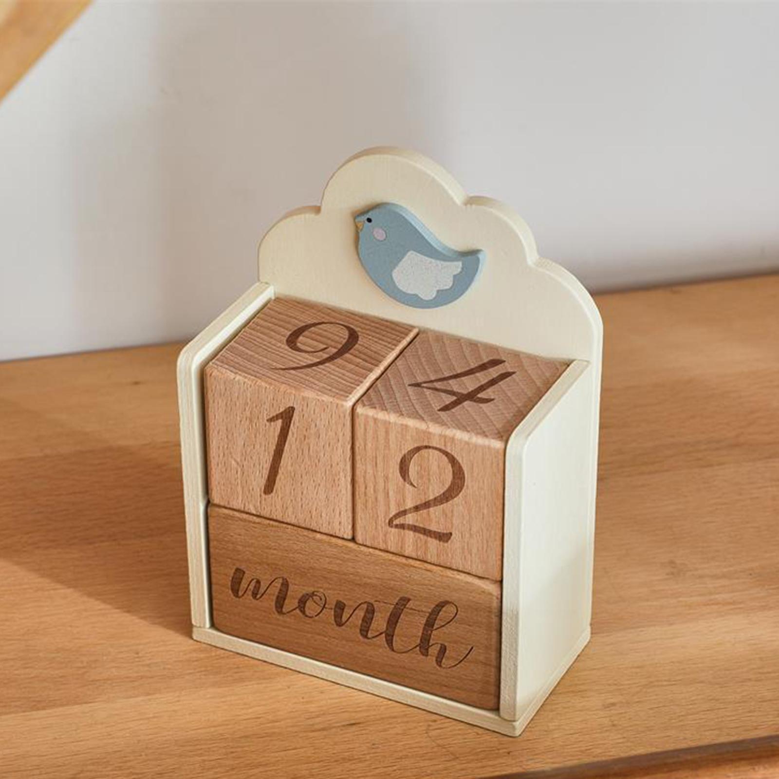 Wooden Baby Milestone Age Bloc - Baby Nursery Age ulasan dan harga