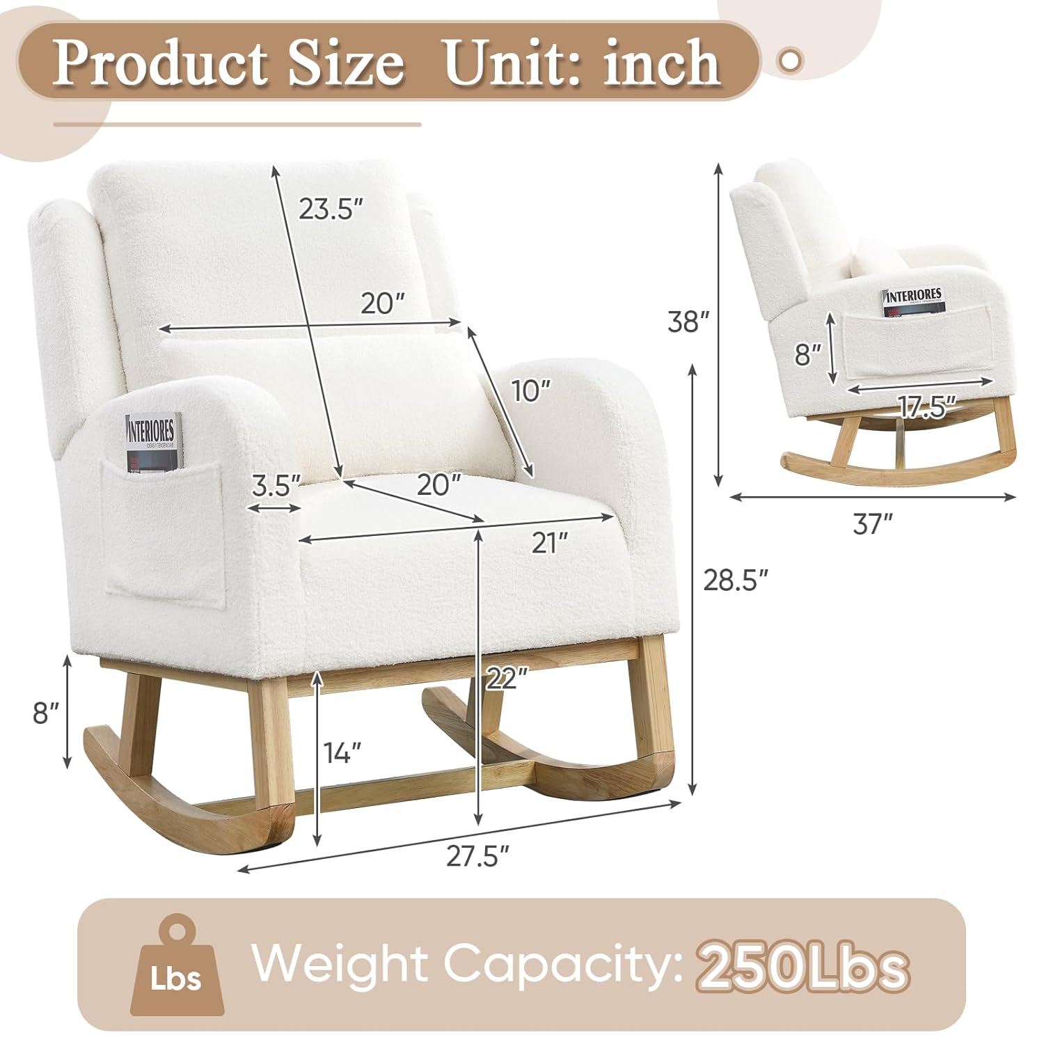 Rocking Glider Chair for Nurse - Rocking Chair Nursery ulasan dan harga