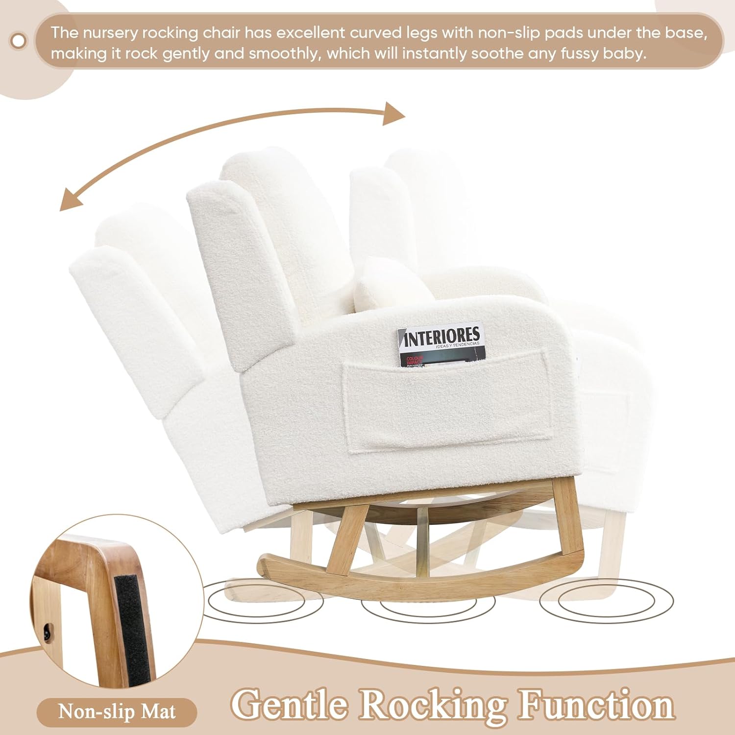 Rocking Glider Chair for Nurse - Rocking Chair Nursery ulasan dan harga