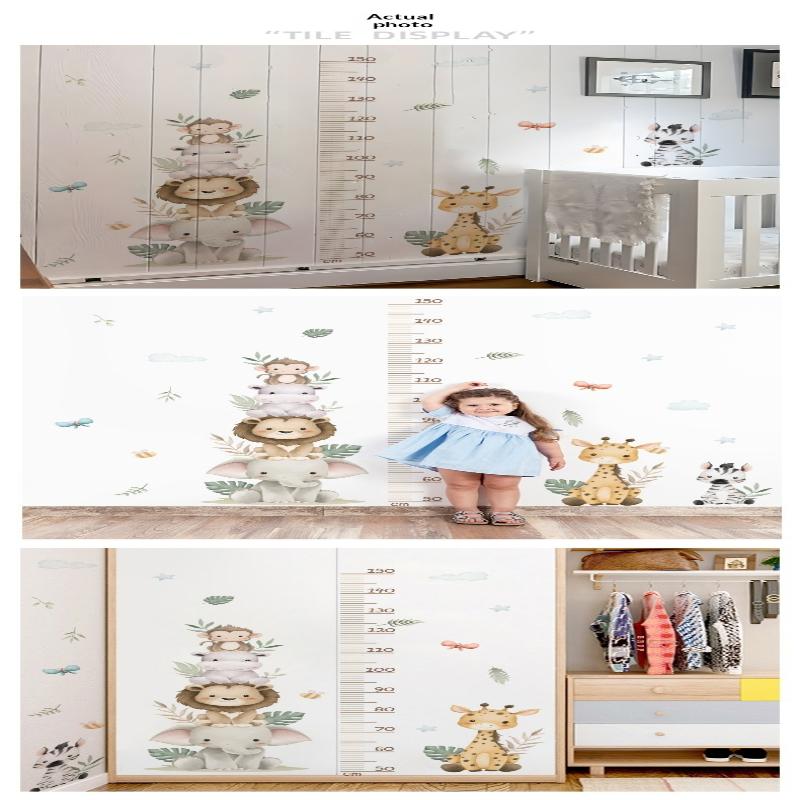 Children's Growth Chart Sticke - Baby Nursery Jungle Animals ulasan dan harga