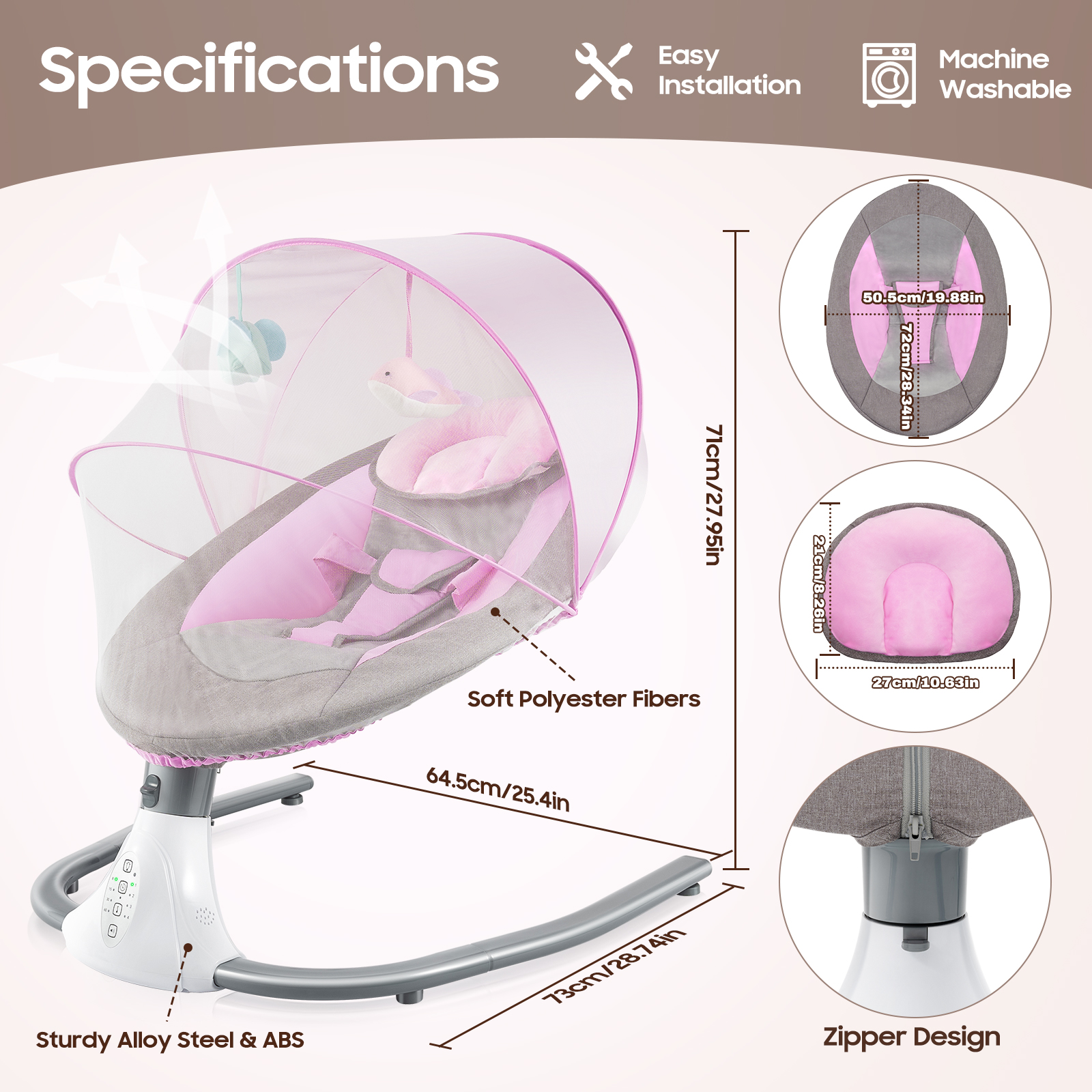 Baby Rocking Chair 0-18 Months - Baby Nursery Rocking Chair ulasan dan harga