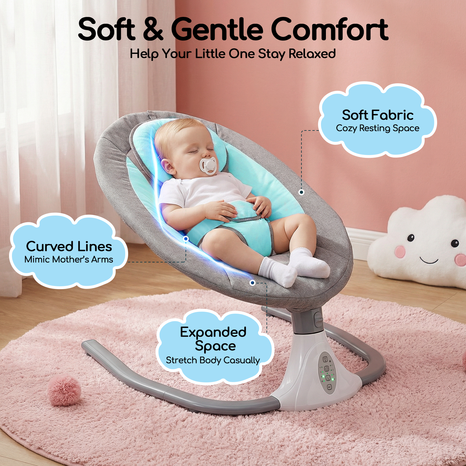 Baby Rocking Chair 0-18 Months - Baby Nursery Rocking Chair ulasan dan harga
