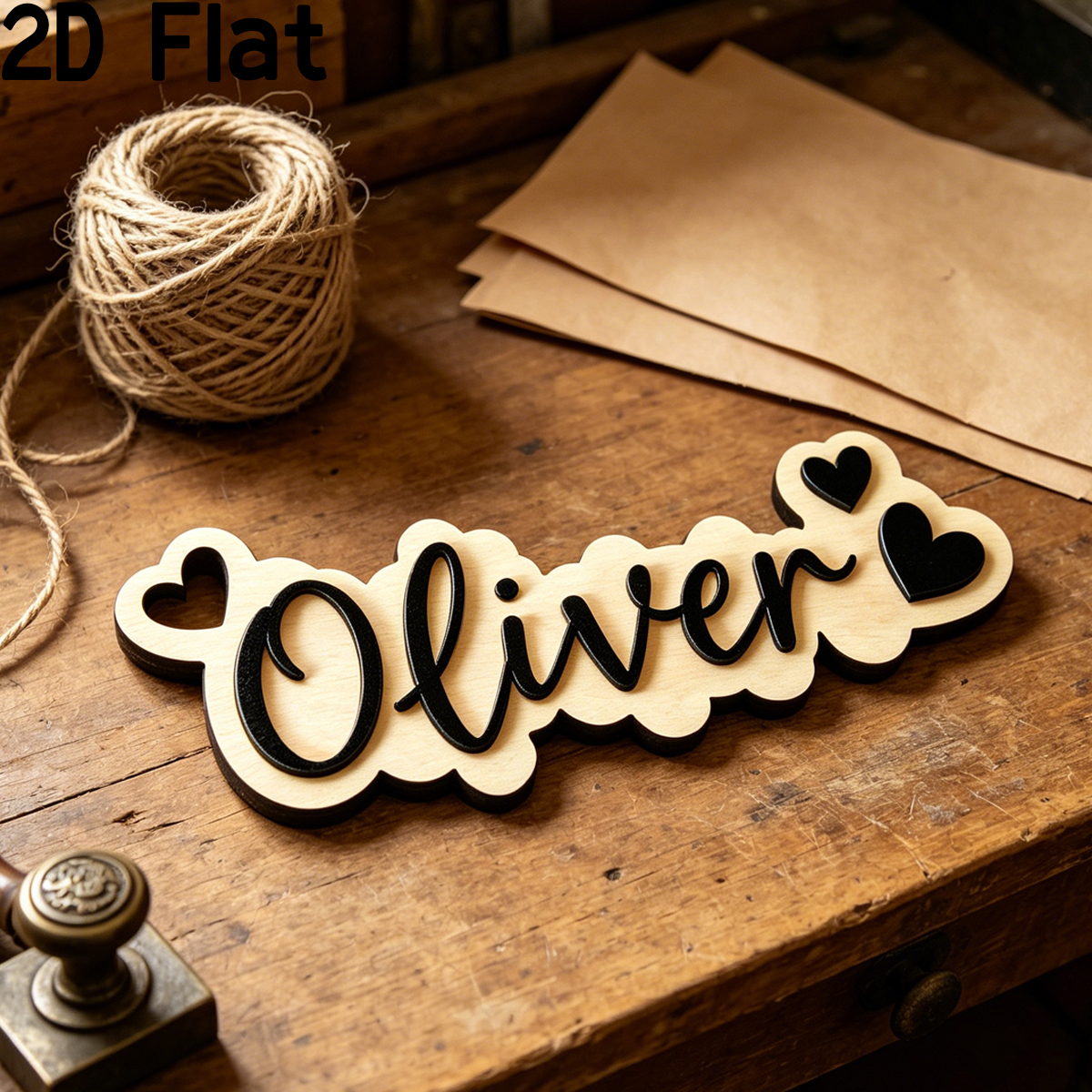 1Pc Custom Love Decor Wooden A - Baby Nursery Office ulasan dan harga