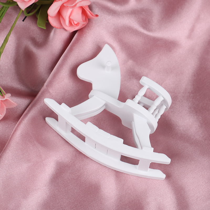 1/12 Dollhouse Miniature White - Rocking Chair Nursery ulasan dan harga