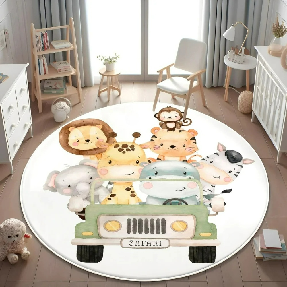 Wild Safari Animal Floor Mat G - Baby Nursery Rug ulasan dan harga