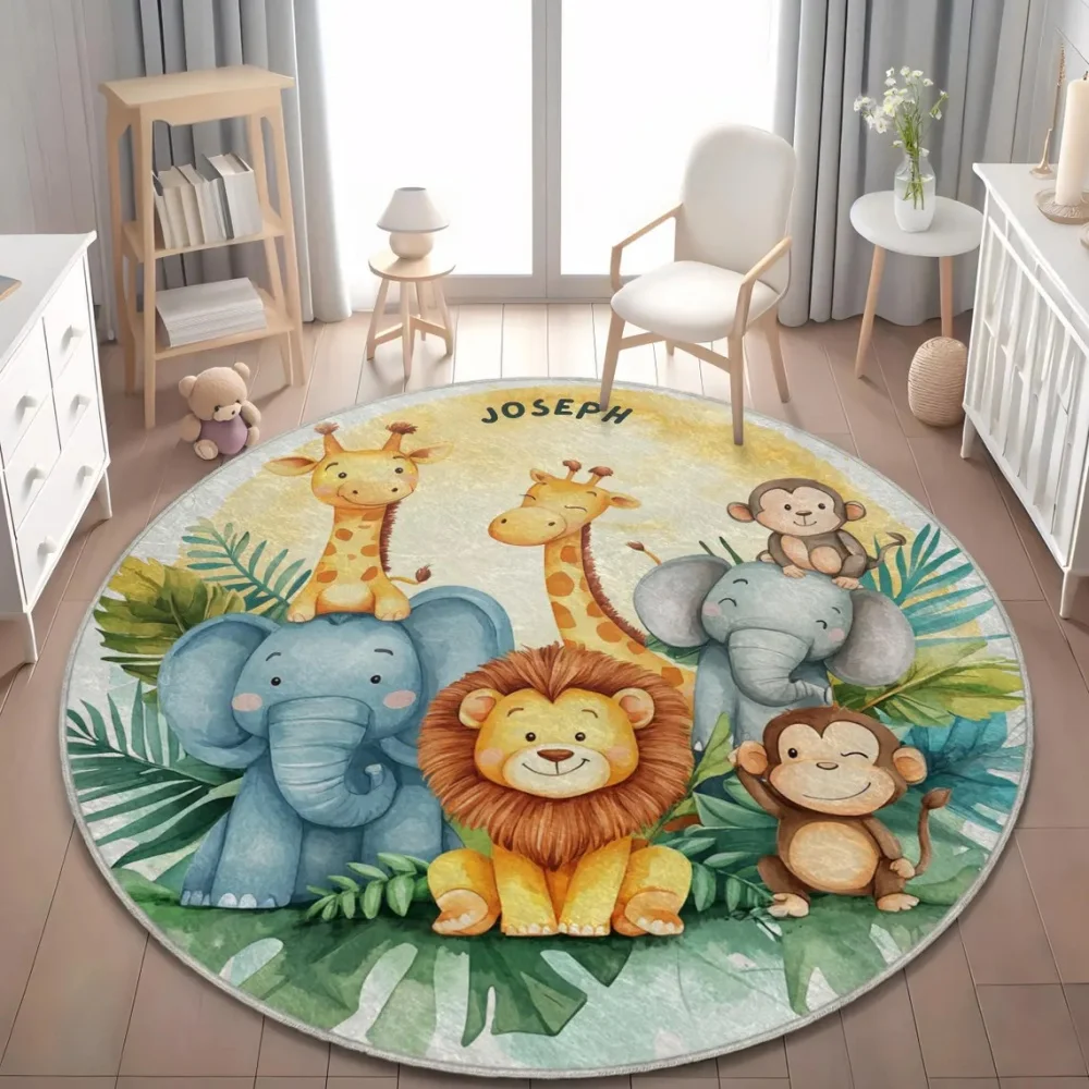 Wild Safari Animal Floor Mat G - Baby Nursery Rug ulasan dan harga