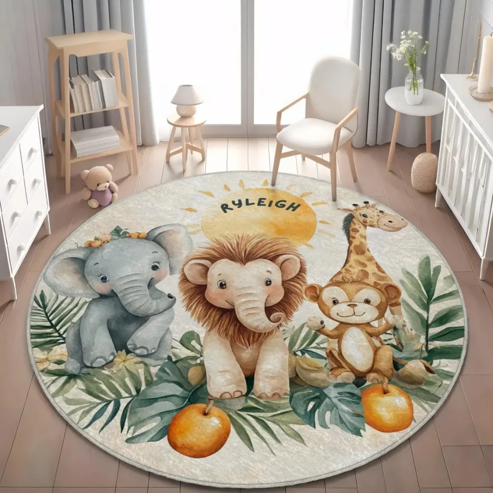 Wild Safari Animal Floor Mat G - Baby Nursery Rug ulasan dan harga