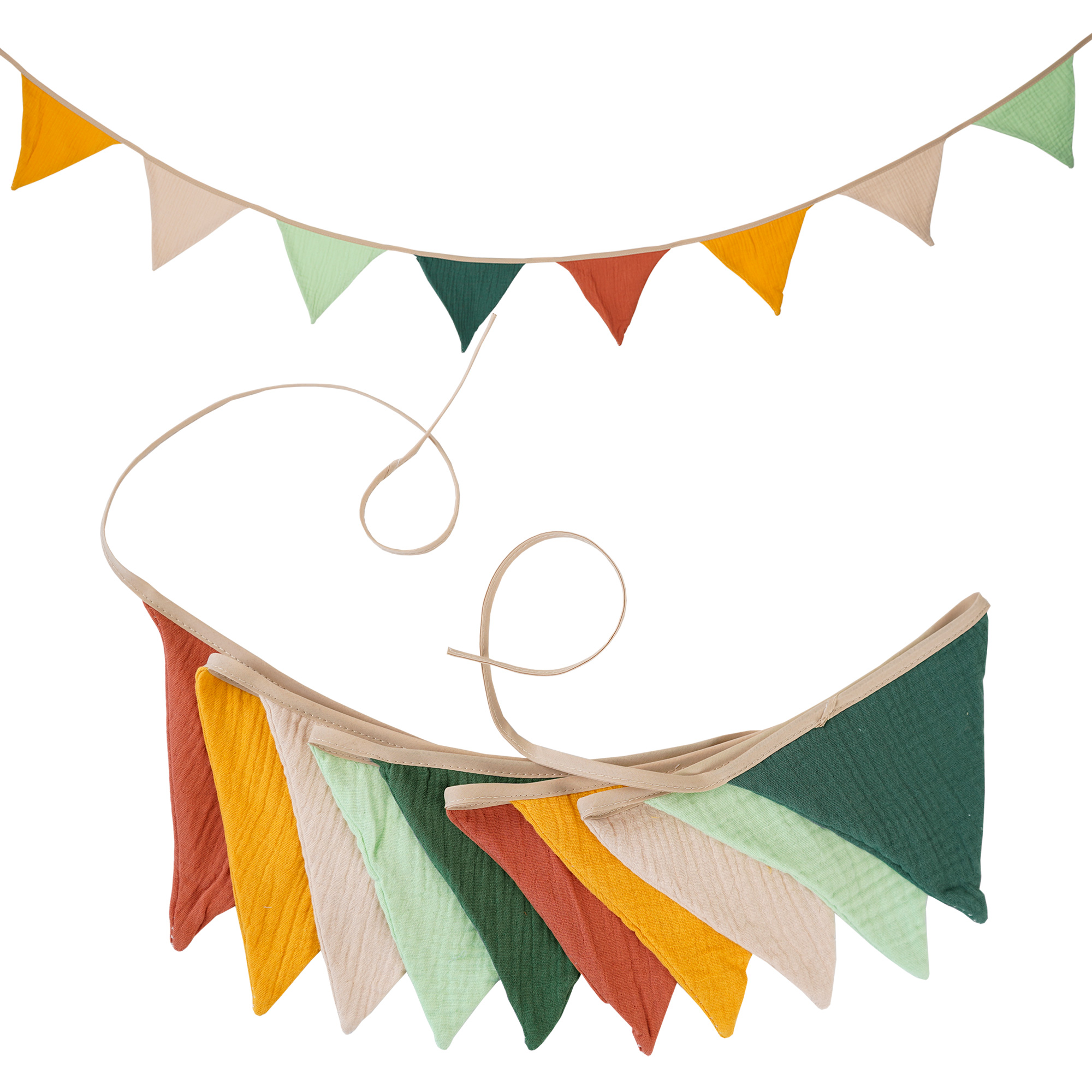 2.6M Nursery Fabric Bunting 10 - Baby Nursery Bunting ulasan dan harga