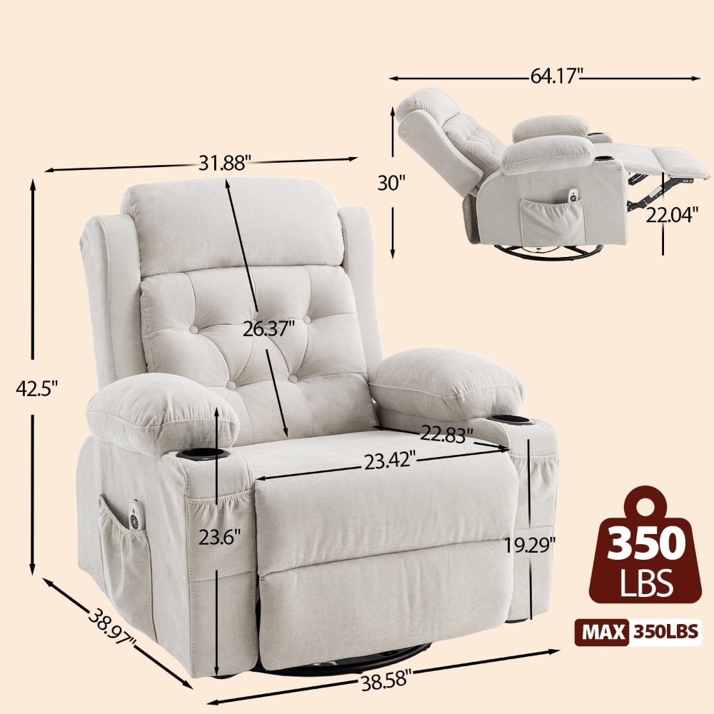 Rocker Swivel Recliner Chair w - Rocking Chair Nursery ulasan dan harga