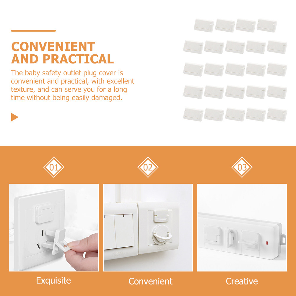 24Pcs Baby Safety Outlet Plug  - Outlet Cover Childproof ulasan dan harga