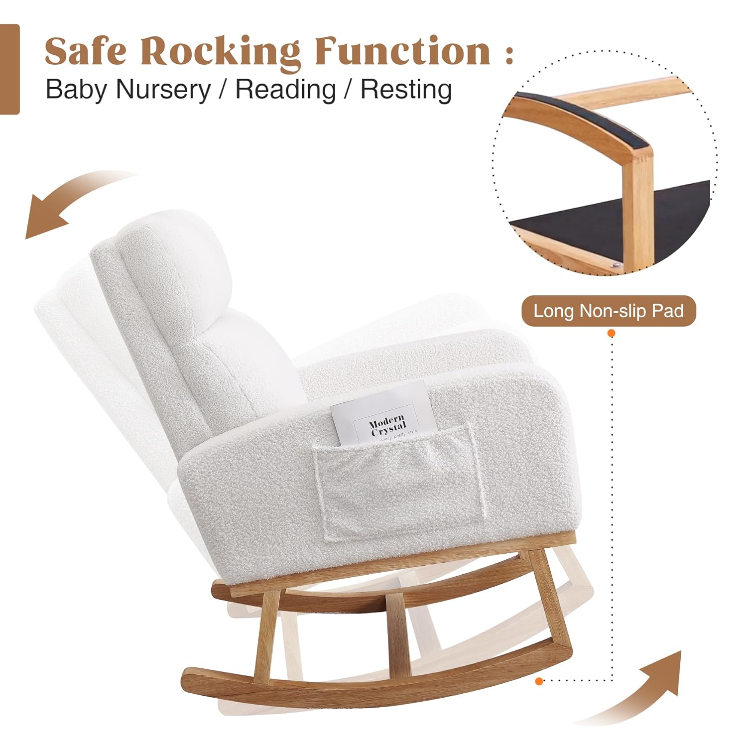 Rocking Chair Nursery, Sherpa  - Rocking Chair Nursery ulasan dan harga