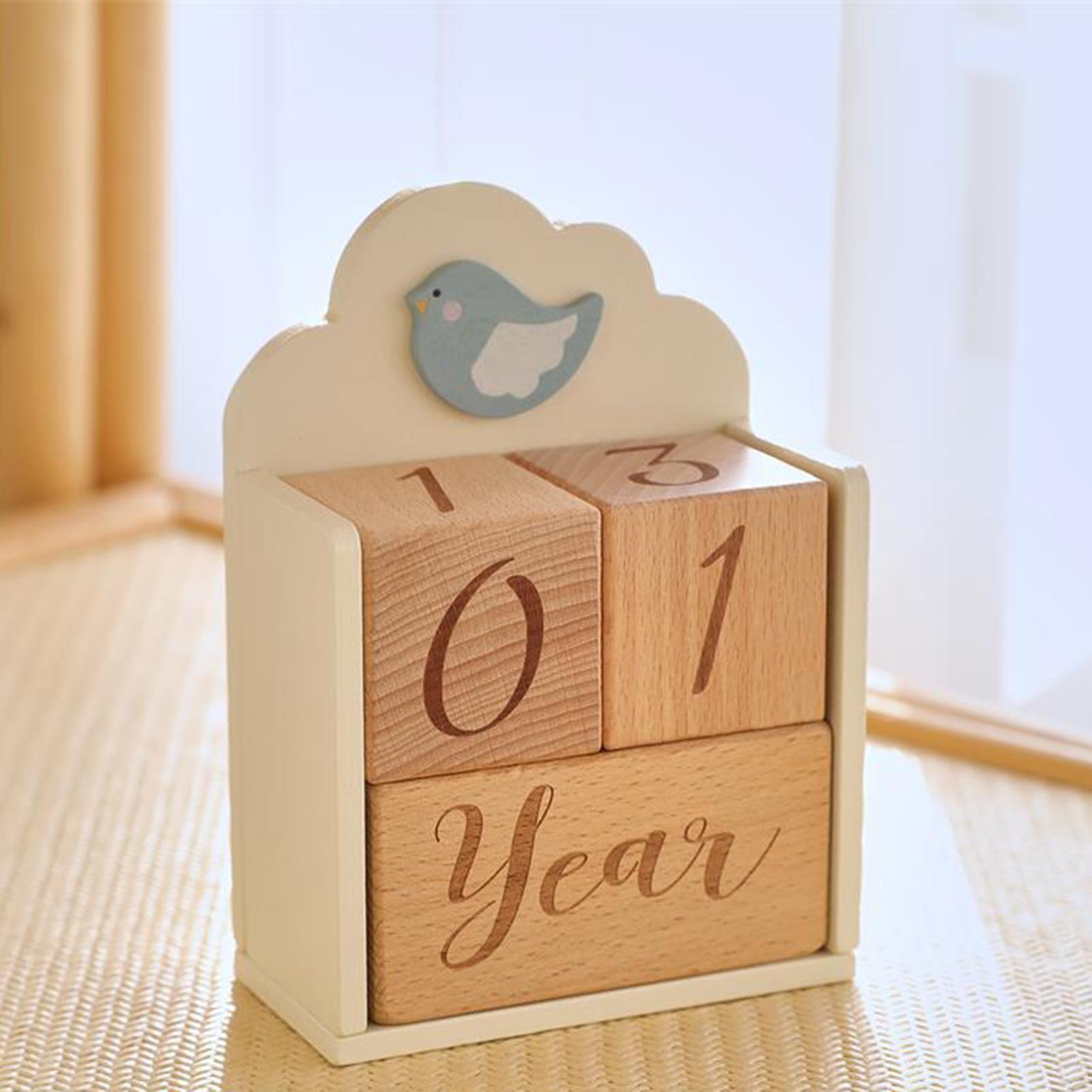 Wooden Baby Age Blocks Unique  - Baby Nursery Age ulasan dan harga