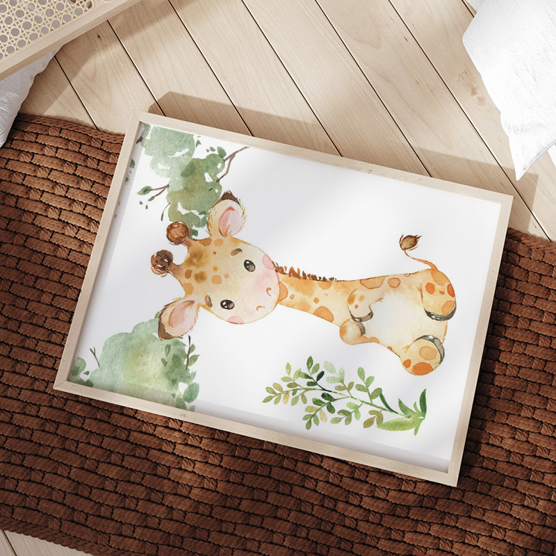 Lion Elephant Giraffe Monkey Z - Baby Nursery Jungle Animals ulasan dan harga