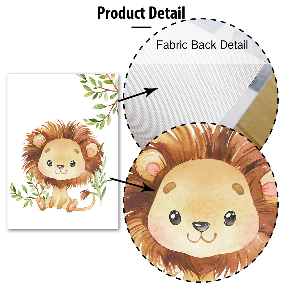 Lion Elephant Giraffe Monkey Z - Baby Nursery Jungle Animals ulasan dan harga