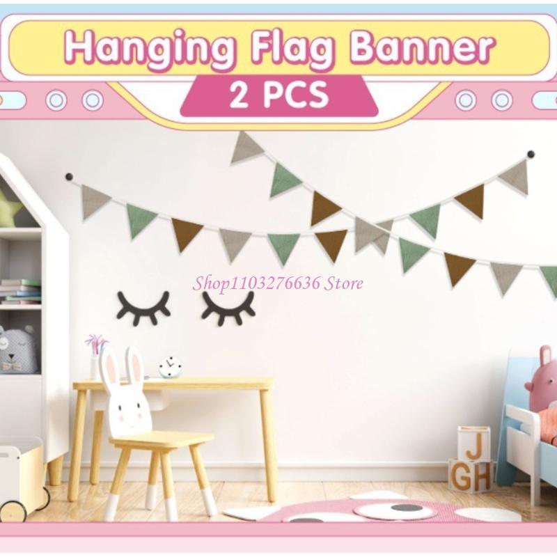 R6FD Soft Fabric Bunting Banne - Baby Nursery Bunting ulasan dan harga