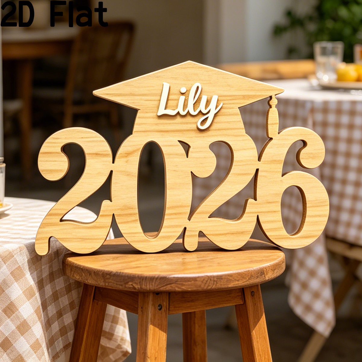 1Pc Custom Name Wooden Acrylic - Baby Nursery Office ulasan dan harga