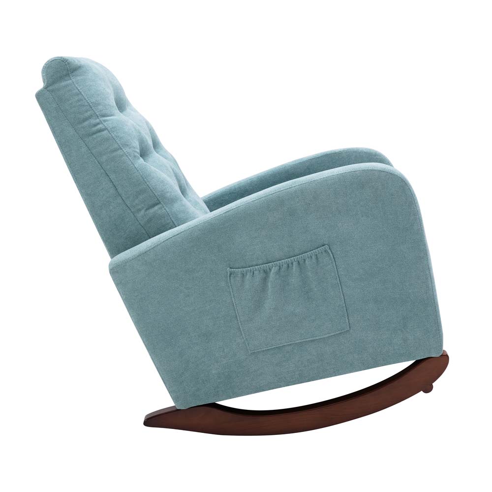 High Back Modern Fabric Leisur - Baby Nursery Rocking Chair ulasan dan harga