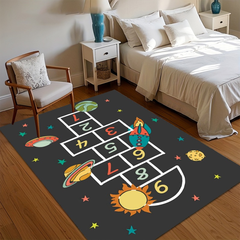 Cartoon Space Hopscotch Number - Baby Nursery Rug ulasan dan harga