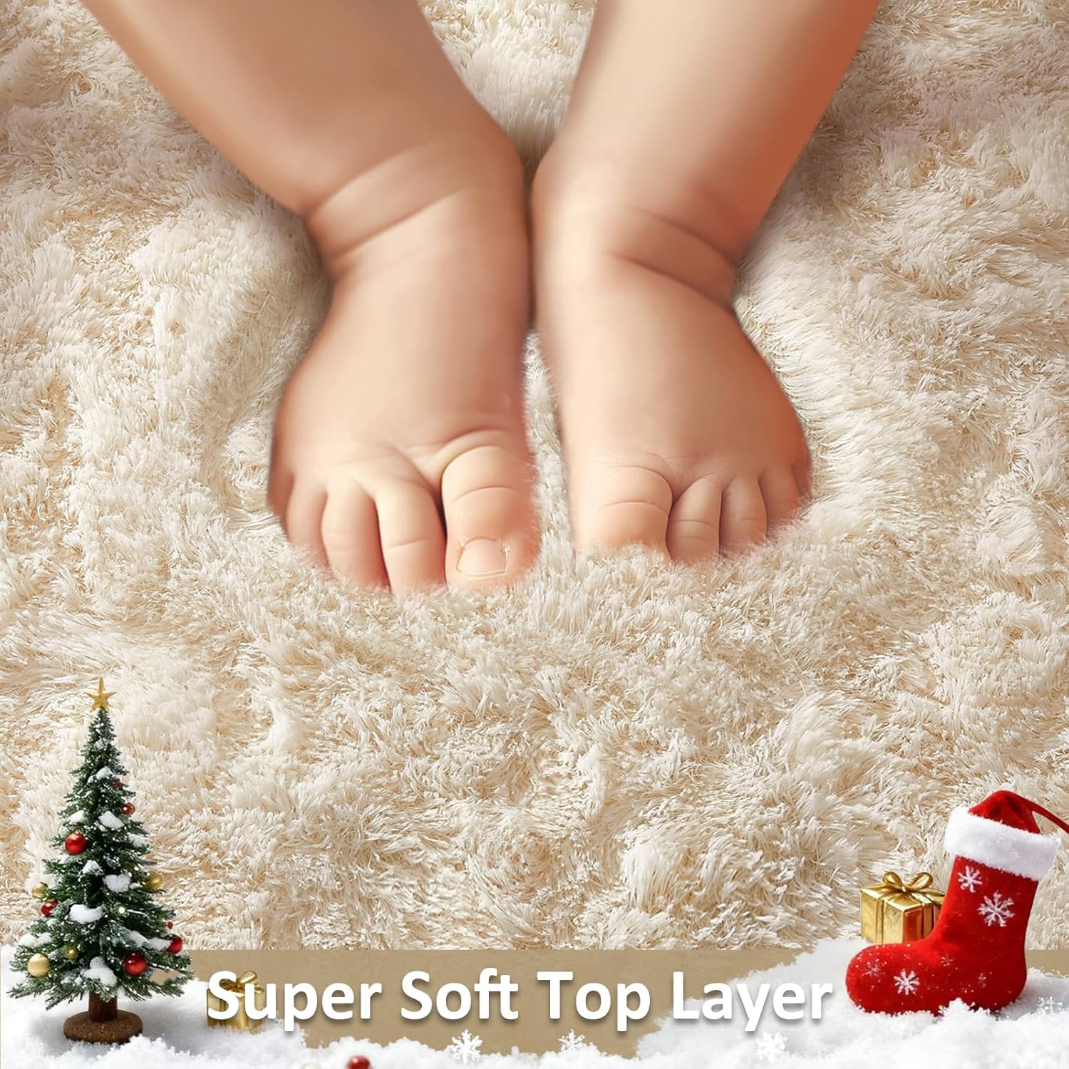 8x10 Washable Non-Slip Shag Ru - Baby Nursery Rug ulasan dan harga