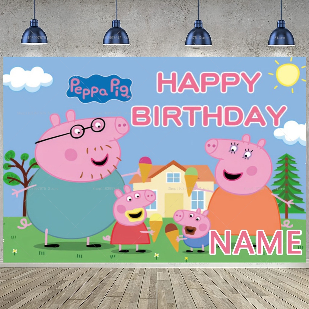 Custom Name Cartoon Peppa Pig  - Baby Food Processor ulasan dan harga