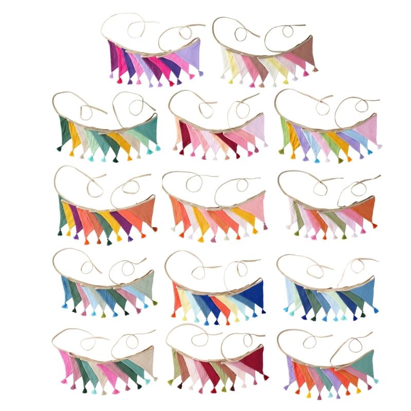 652F Bright Candy Colored Cott - Baby Nursery Bunting ulasan dan harga