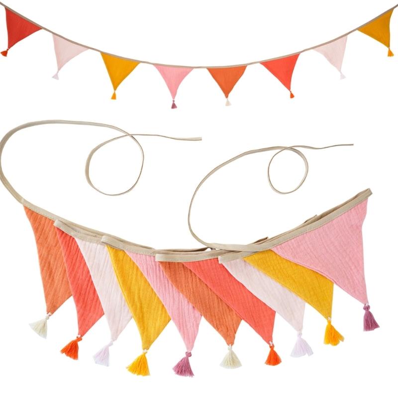 652F Bright Candy Colored Cott - Baby Nursery Bunting ulasan dan harga