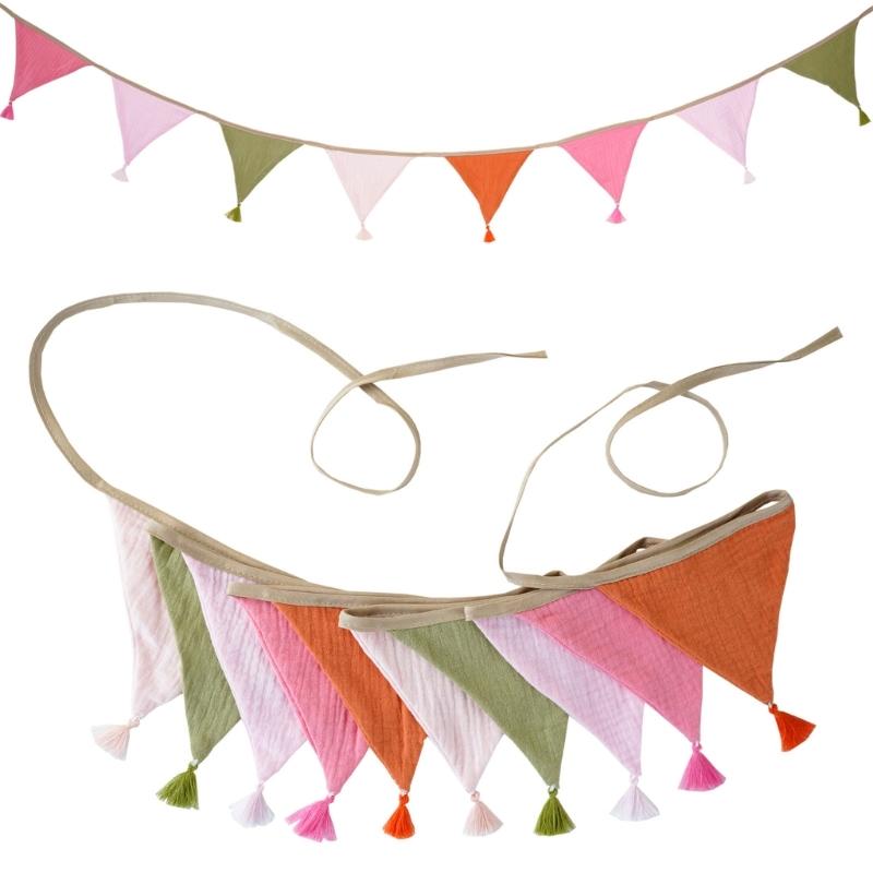 652F Bright Candy Colored Cott - Baby Nursery Bunting ulasan dan harga