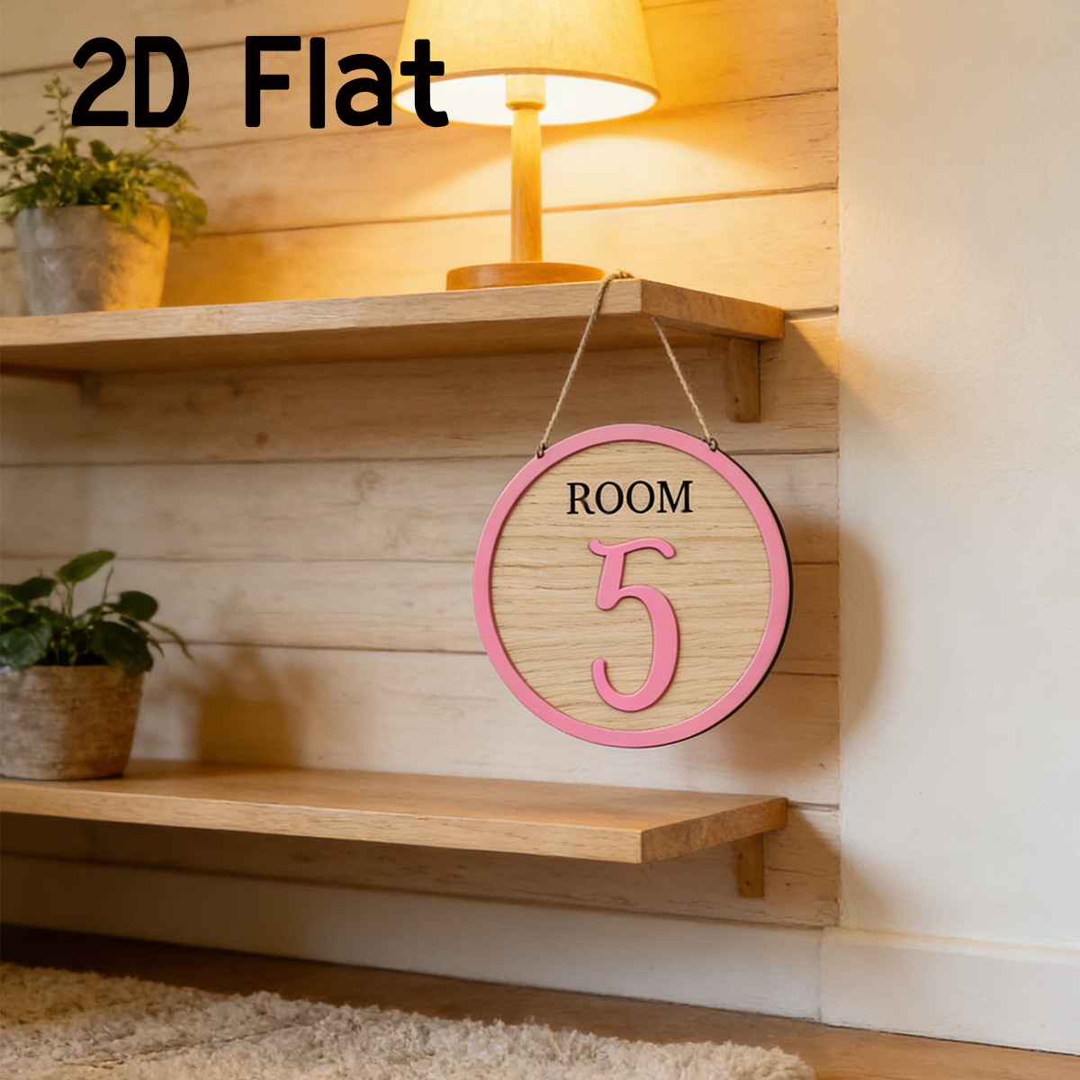 1Pc Cutom Pink Room Number Woo - Baby Nursery Office ulasan dan harga