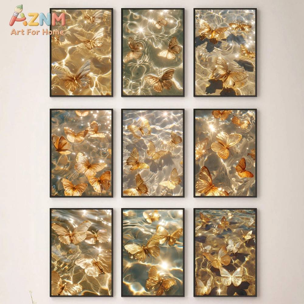 AZNM Cute Cartoon Animal Canva - Baby Nursery Animal Prints ulasan dan harga