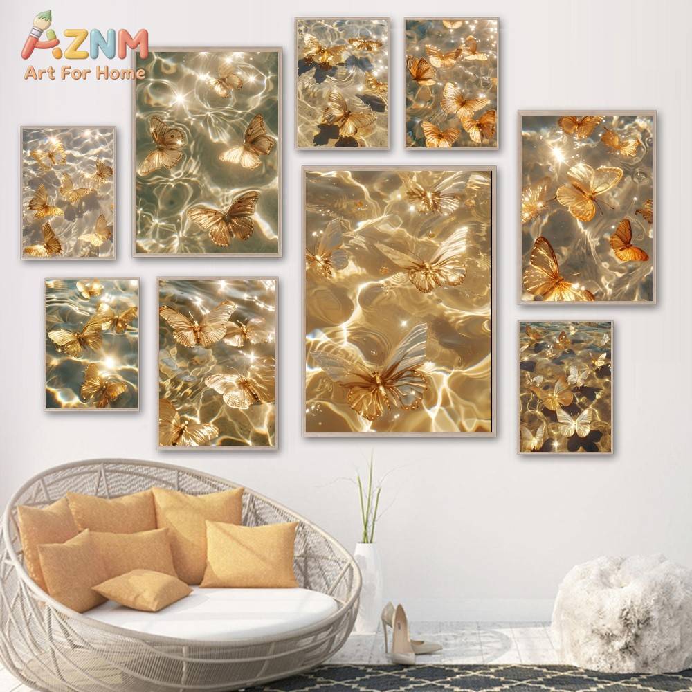 AZNM Cute Cartoon Animal Canva - Baby Nursery Animal Prints ulasan dan harga