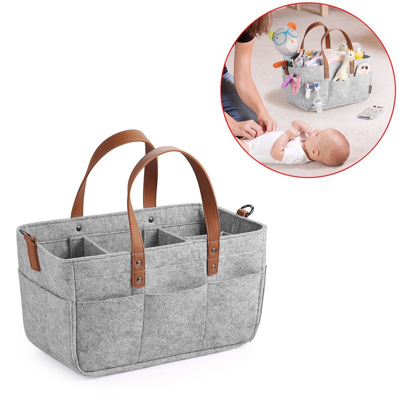Baby Felt Storage Nursery Orga - Diaper Caddy Organizer ulasan dan harga