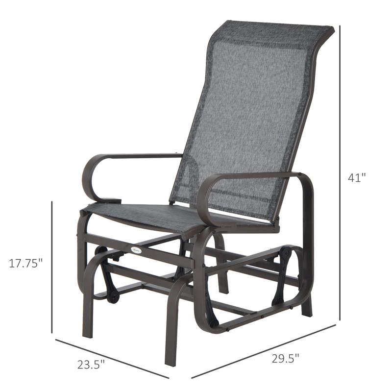 Single Glider Rocking Chair, C - Baby Nursery Glider Chair ulasan dan harga
