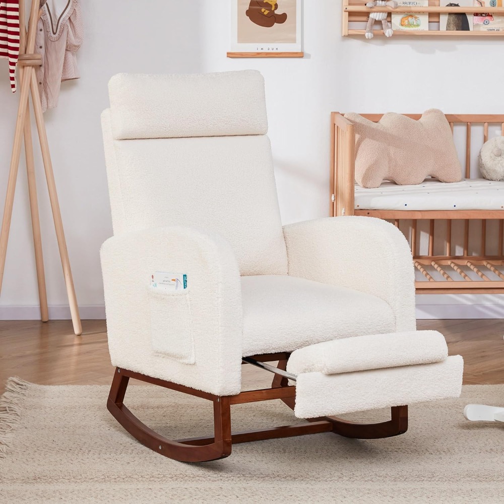 Rocking Chair Nursery Chair wi - Baby Nursery Glider Chair ulasan dan harga