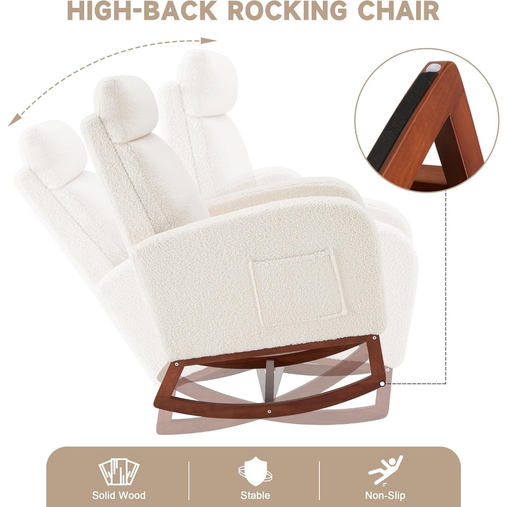 Rocking Chair Nursery Chair wi - Baby Nursery Glider Chair ulasan dan harga