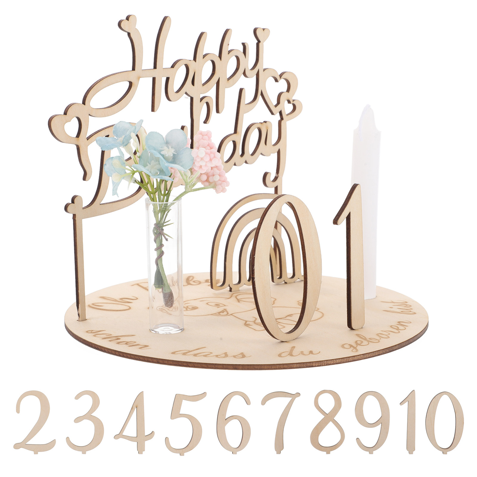 1Set DIY Wooden Milestone Birt - Baby Nursery Age ulasan dan harga